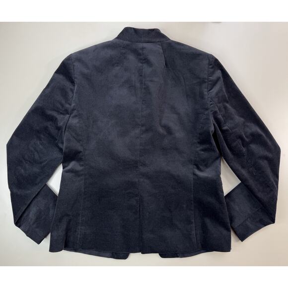 J Crew Womens Blazer 6 Black Velvet Broadway Jacket Minimalist Preppy Feminine - Picture 8 of 13
